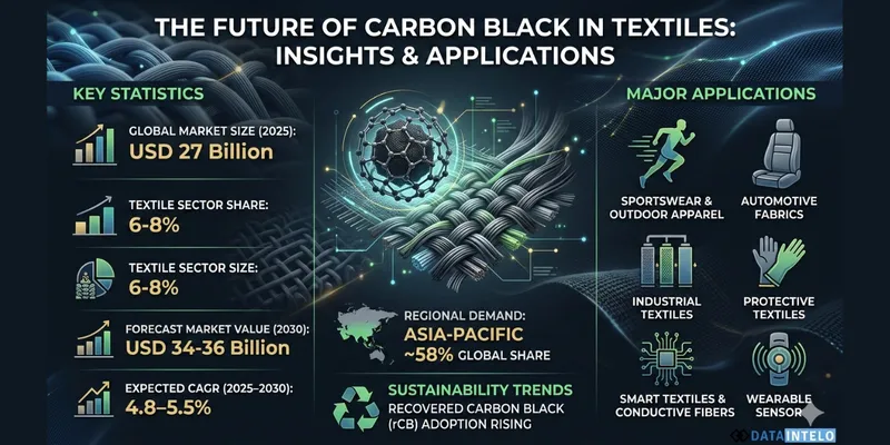Carbon Black for Technical Textiles (2025–2030): Conductivity, UV Stability & Market Growth Analysis